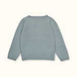 Lalaby Bobbie cardigan for kids in dove blue cashmere