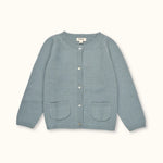 Lalaby Bobbie cardigan for kids in dove blue cashmere