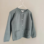 Lalaby Bobbie cardigan for kids in dove blue cashmere