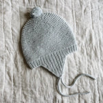 Lalaby knitted Bobo hat for babies in bluey light blue cashmere