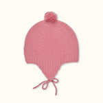 Lalaby knitted Bobo hat for babies in sorbet pink cashmere