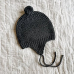Lalaby knitted Bobo hat for babies in storm grey cashmere