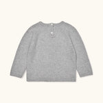 Lalaby Brother sweater for kids in a grey baby wool, yak and cashnere blend