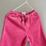 Lalaby Charlie trousers for kids in flamingo pink organic cotton mega cord