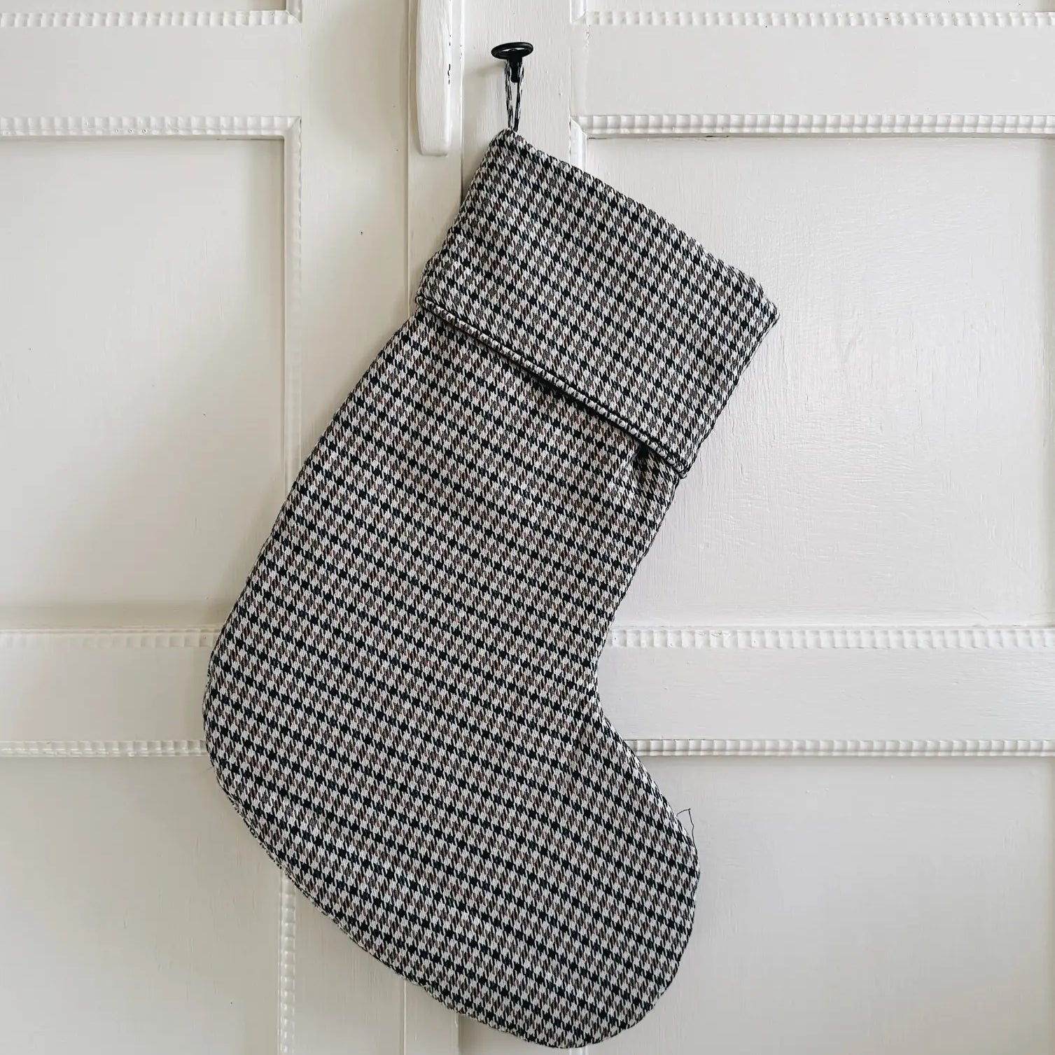 Lalaby Christmas stocking in 100% organic Tweedy check