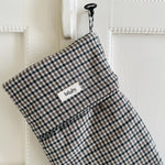 Lalaby Christmas stocking in 100% organic Tweedy check