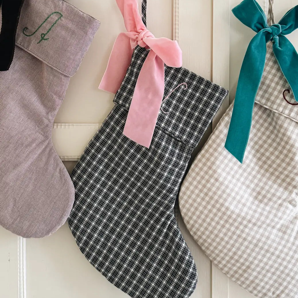 Lalaby - Christmas stocking winter check