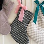 Lalaby Christmas stockings with hand embroidered letters