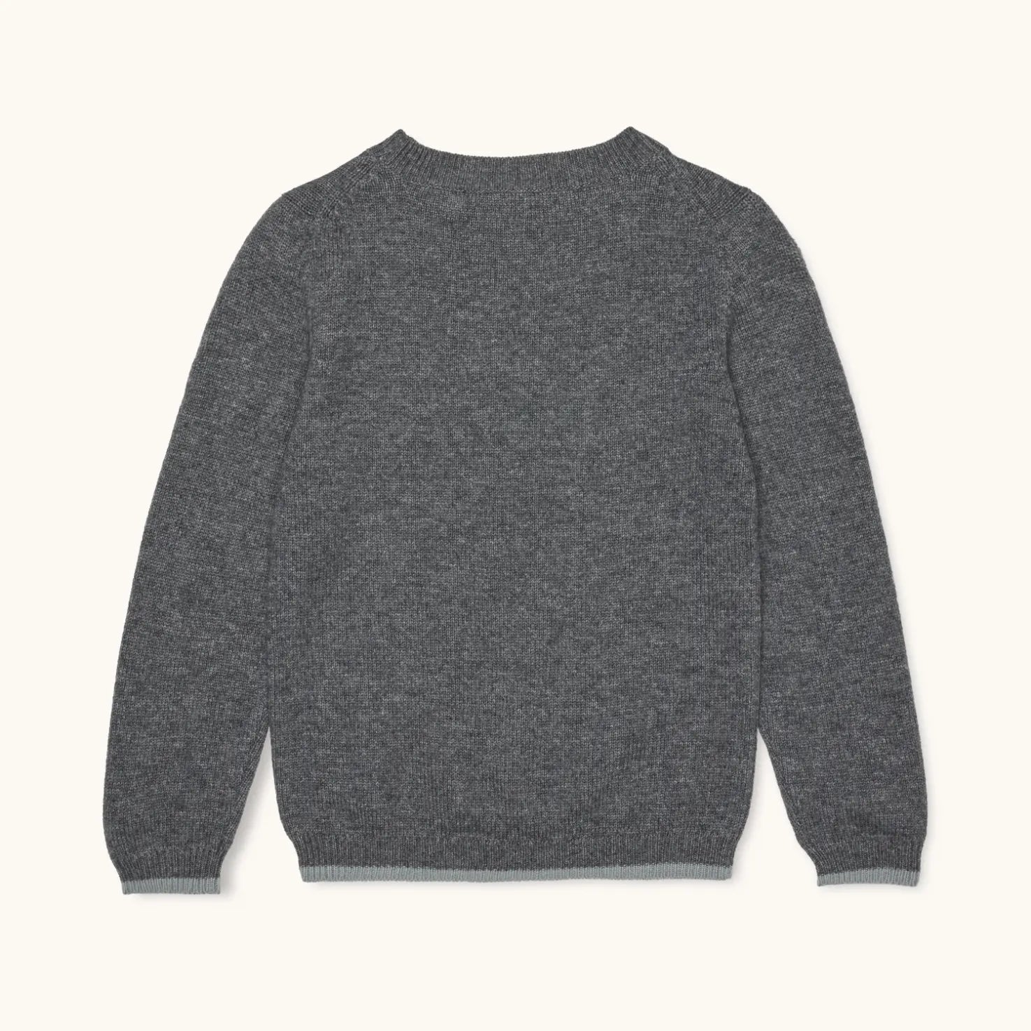 Lalaby Cole jumper for kids in storm grey cashmere