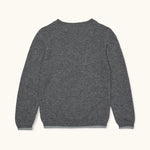 Lalaby Cole jumper for kids in storm grey cashmere
