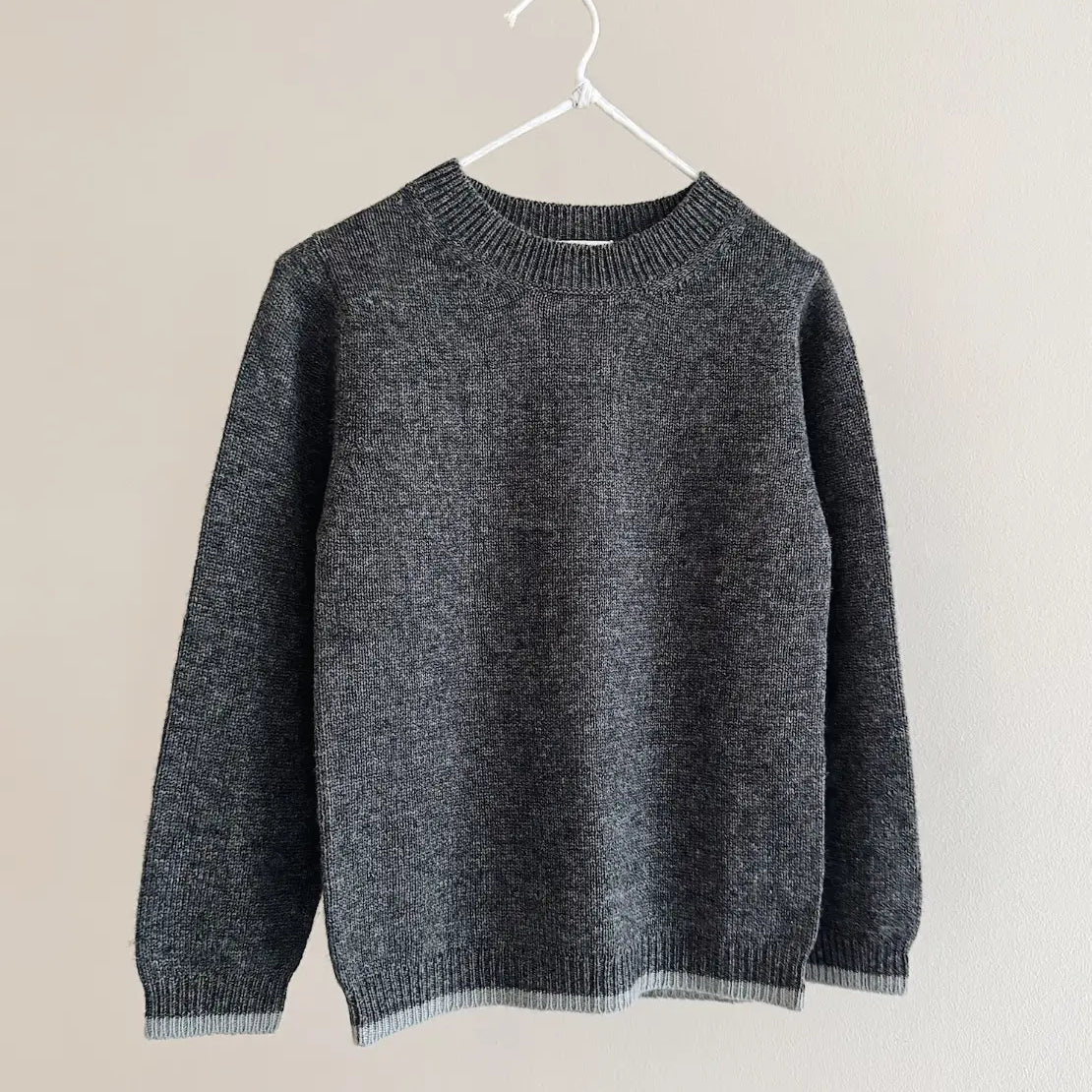 Lalaby Cole jumper for kids in storm grey cashmere