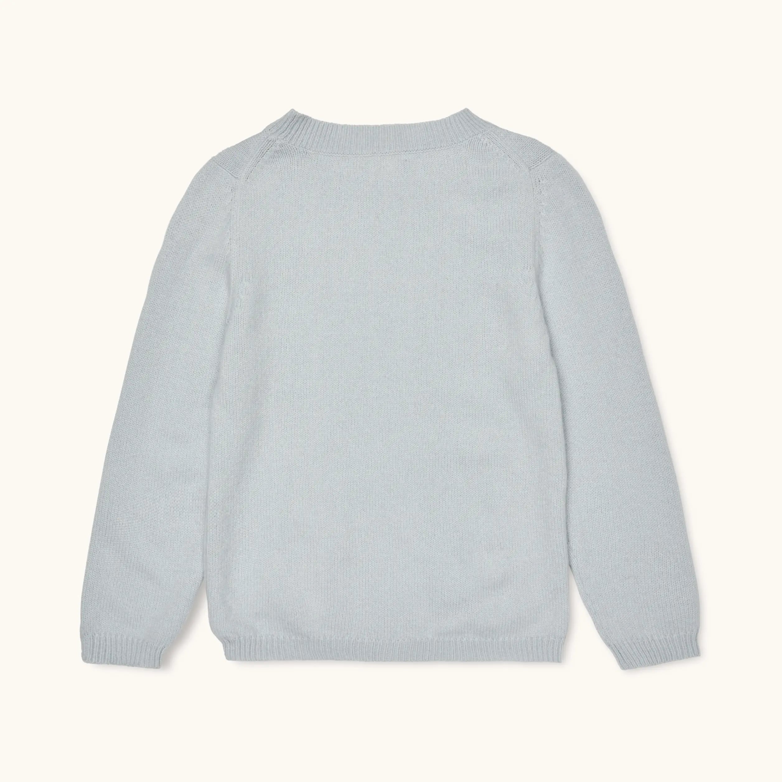 Lalaby Colin jumper for kids in bluey light blue cashmere