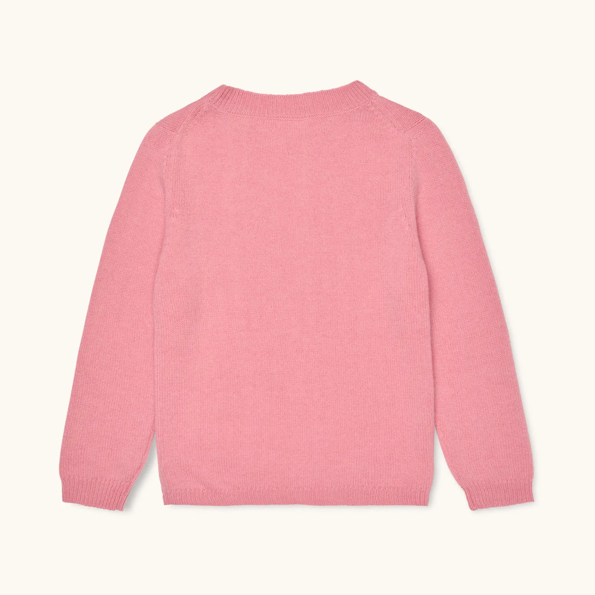 Lalaby Colin jumper for kids in sorbet pink cashmere