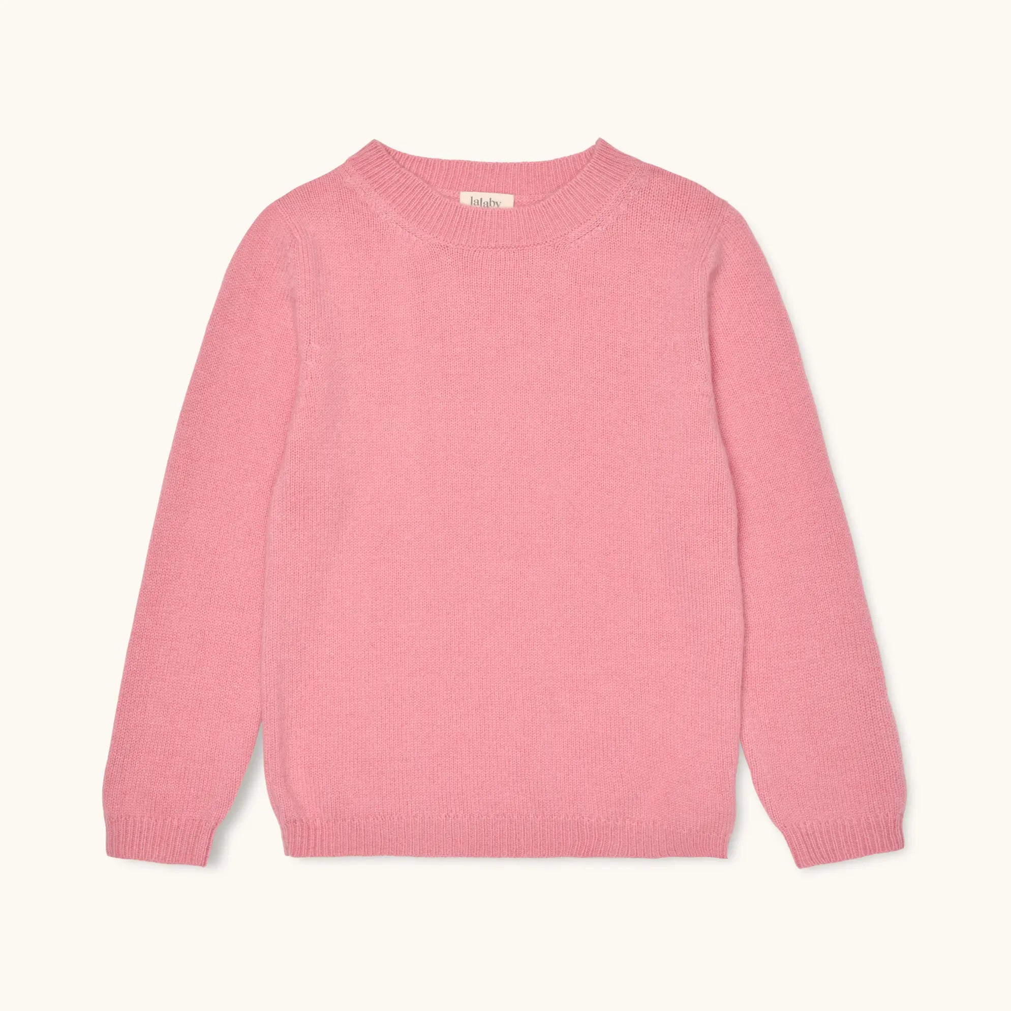 Lalaby Colin jumper for kids in sorbet pink cashmere