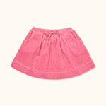 Lalaby Dagmar skirt for kids in flamingo pink organic cotton mega cord