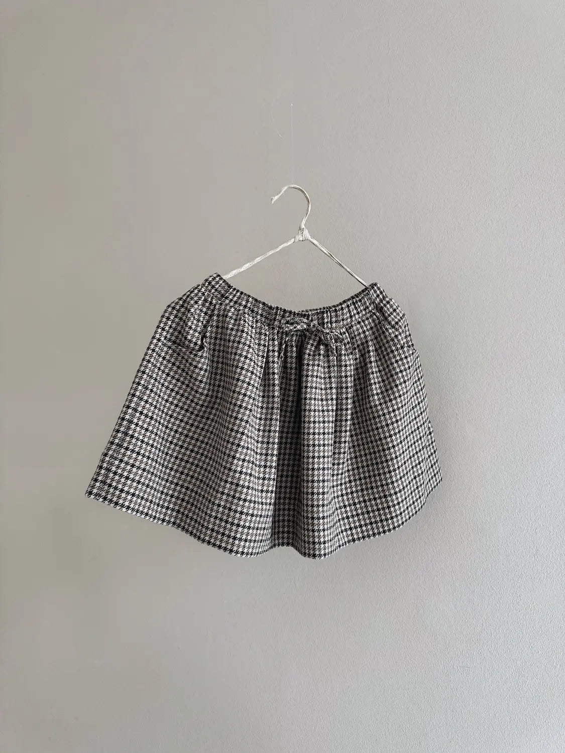 Lalaby Dagmar skirt for kids in tweedy check organic cotton