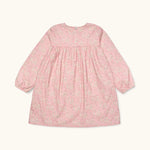 Lalaby Ines dress for kids in pink flower liberty cotton corduroy 