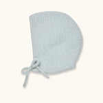 Lalaby knitted Ivy bonnet for babies in bluey light blue cashmere