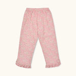 Lalaby Lotte pants for kids in pink flower liberty cotton corduroy 