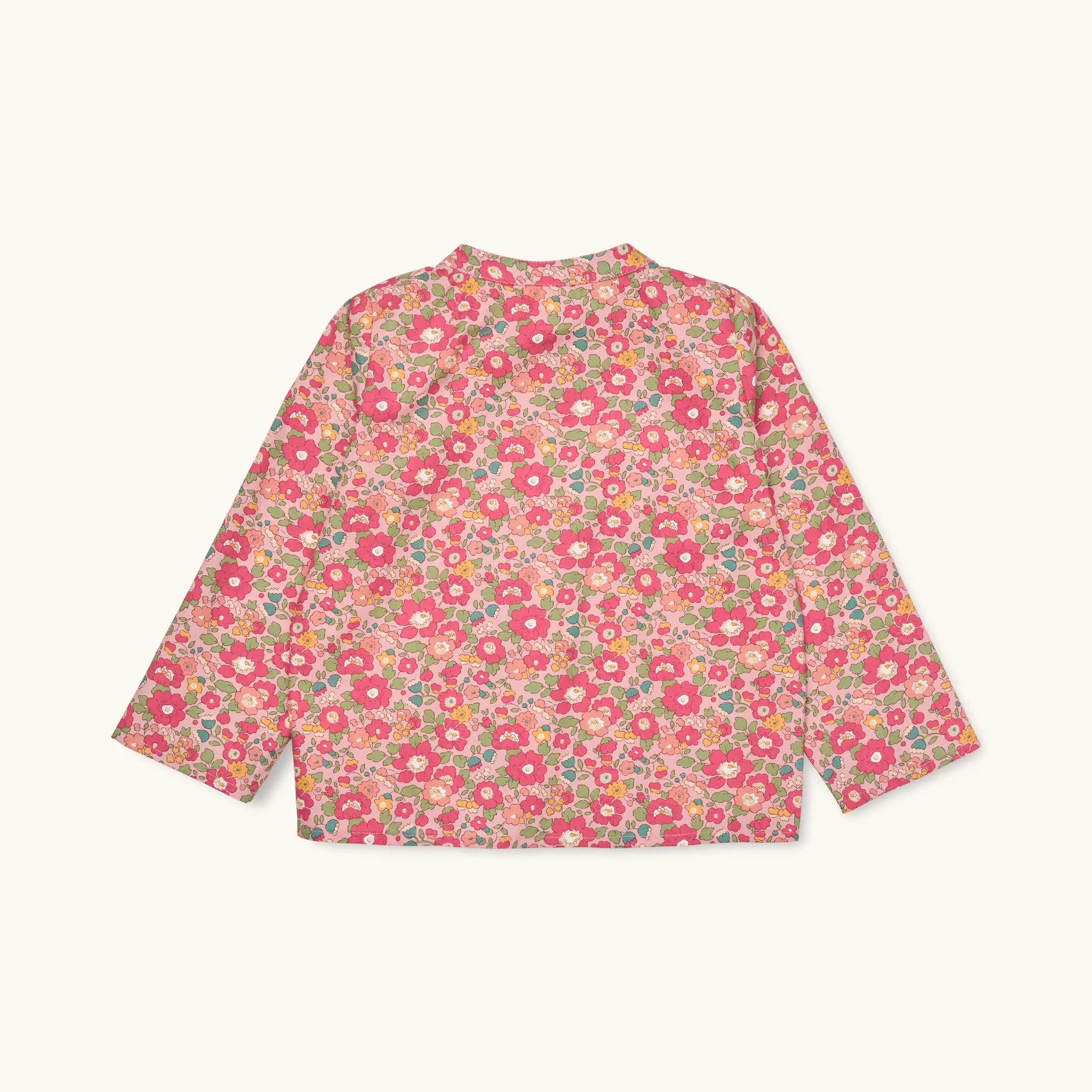 Lalaby Mimi kids shirt in berry betsy pink liberty organic cotton