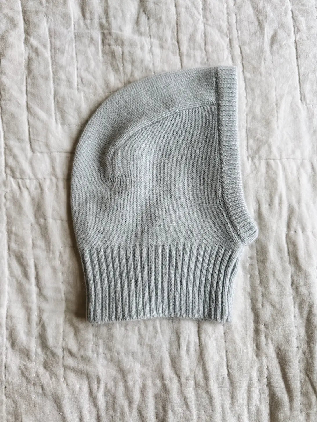 Lalaby Mio balaclava for babies and kids  in bluey light blue cashmere