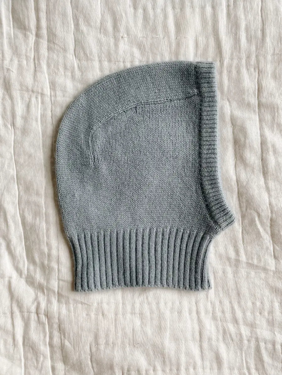 Lalaby Mio balaclava for babies and kids in dove blue cashmere