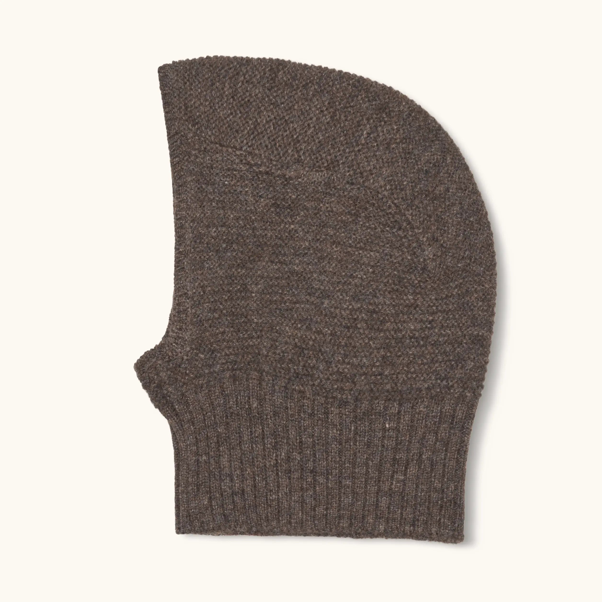 Lalaby Mumi balaclava for babies and kids in chocolate brown merino wool