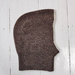 Lalaby Mumi balaclava for babies and kids in chocolate brown merino wool