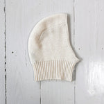 Lalaby Mumi balaclava for babies and kids in natural white merino wool