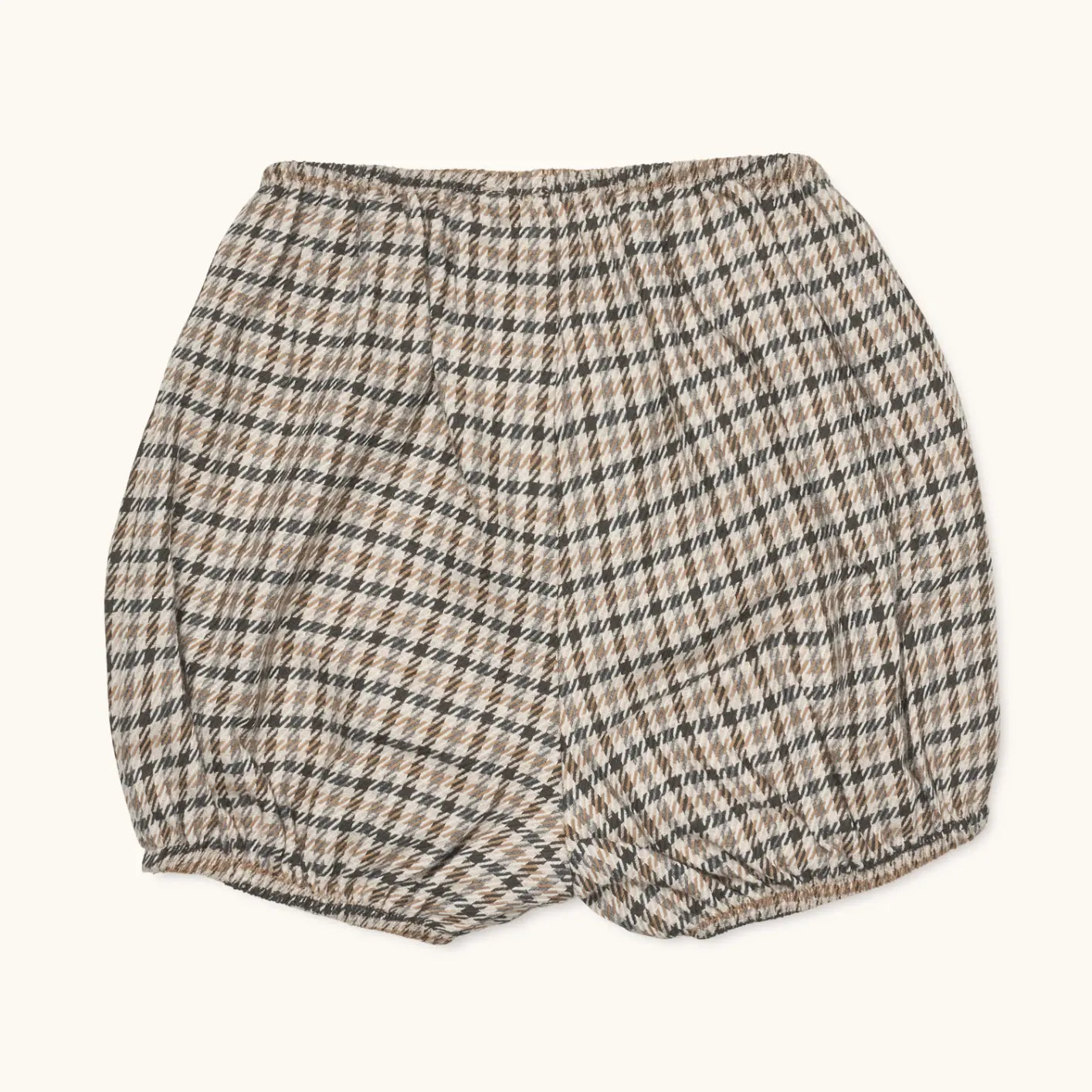 Lalaby Nelly bloomers for babies in tweedy check organic cotton