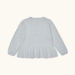 Lalaby Oda cardigan for kids in bluey light blue cashmere