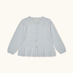 Lalaby Oda cardigan for kids in bluey light blue cashmere