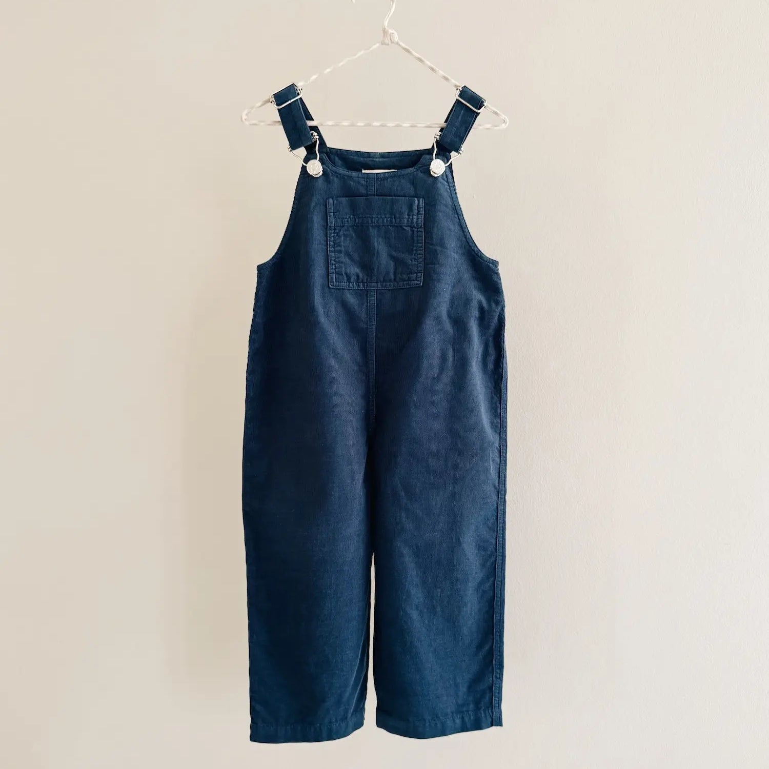 Lalaby Ole overalls for babies and kids in whale blue cotton baby cord