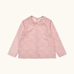Lalaby Oya kids top in pink flower liberty cotton corduroy