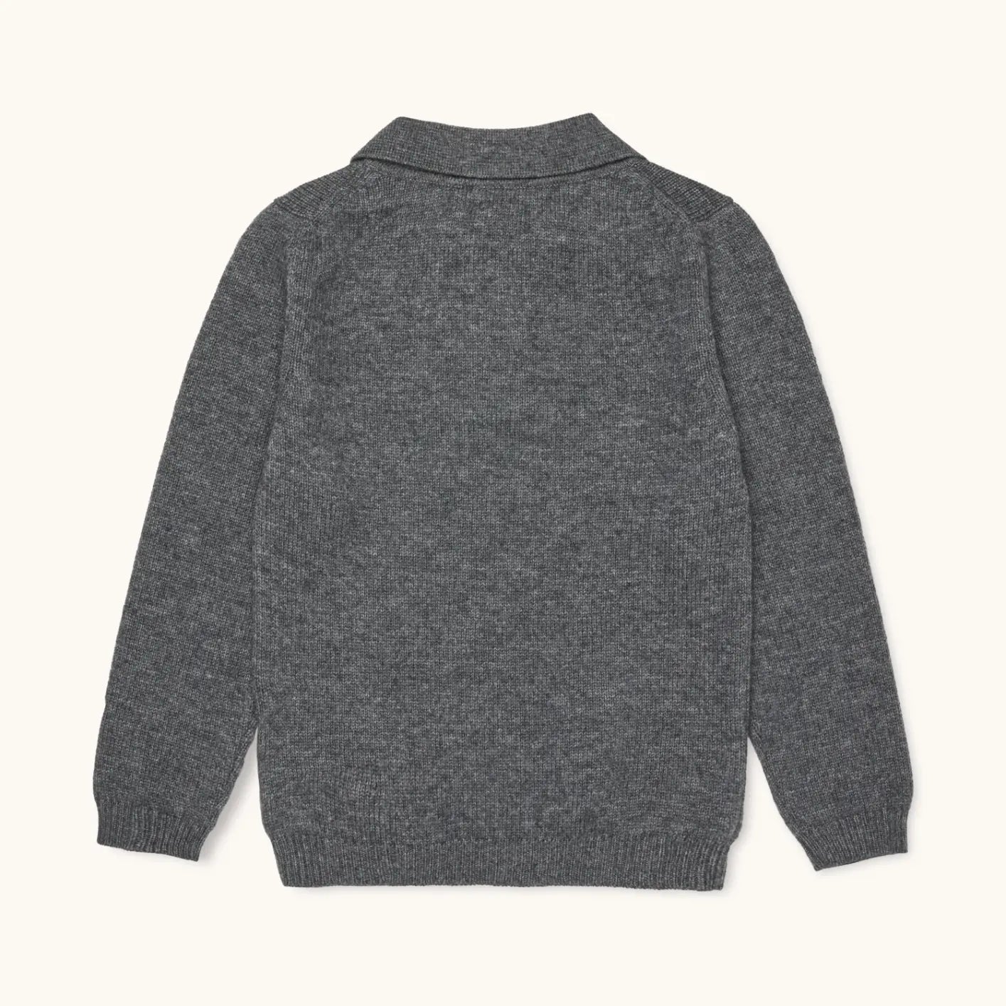 Lalaby Pauli polo for kids in storm grey cashmere