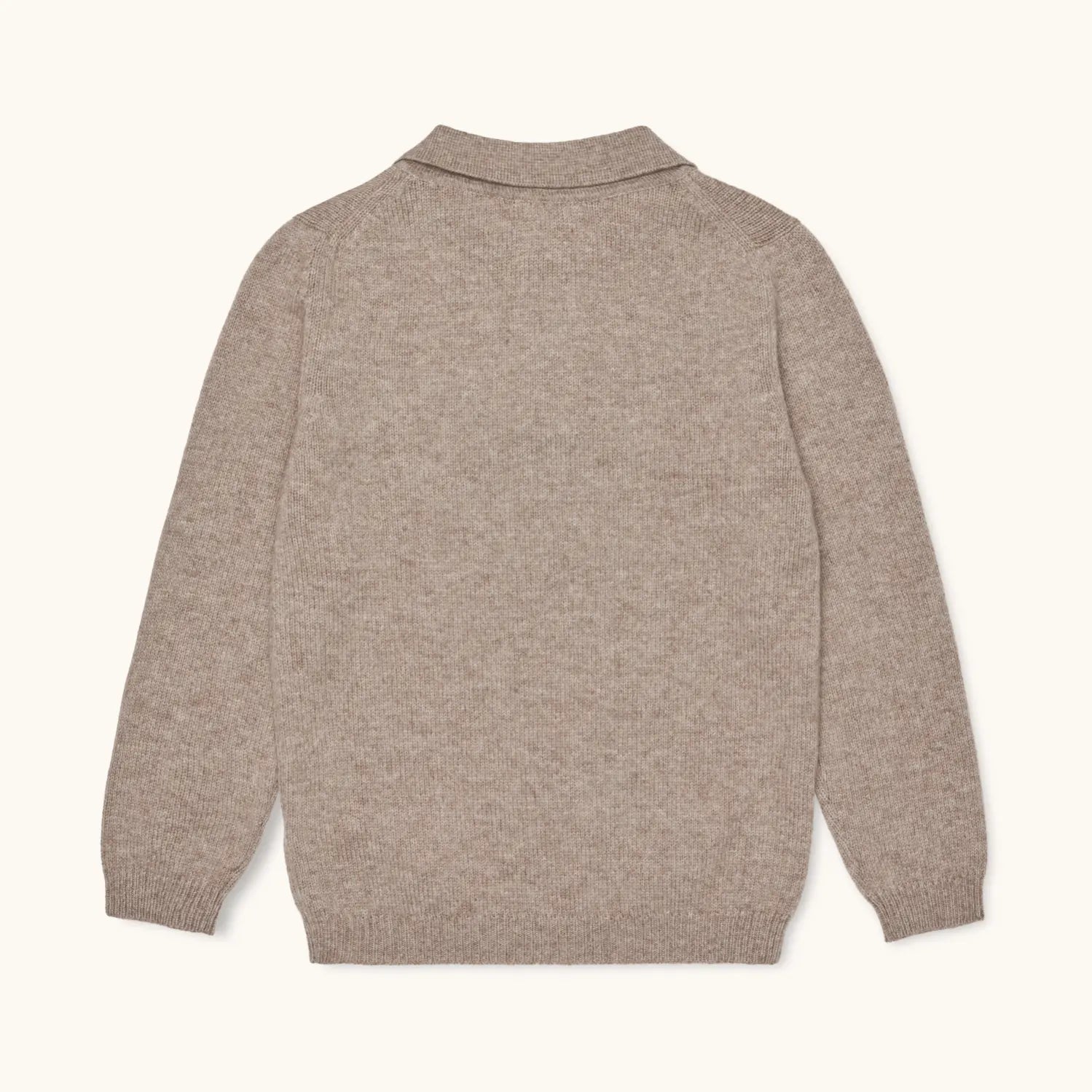 Lalaby Pauli polo for kids in toast brown cashmere