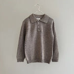 Lalaby Pauli polo for kids in toast brown cashmere