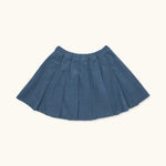 Lalaby Petra skirt for kids in whale blue cotton baby cord
