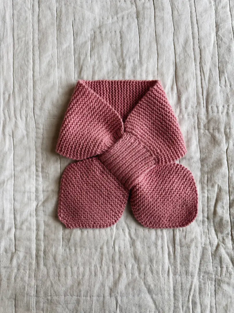 Lalaby Rita scarf for kids in sorbet pink cahsmere