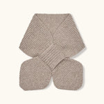 Lalaby Rita scarf for kids in toast brown cashmere