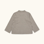 Lalaby Saxo kids shirt in tweedy check organic cotton