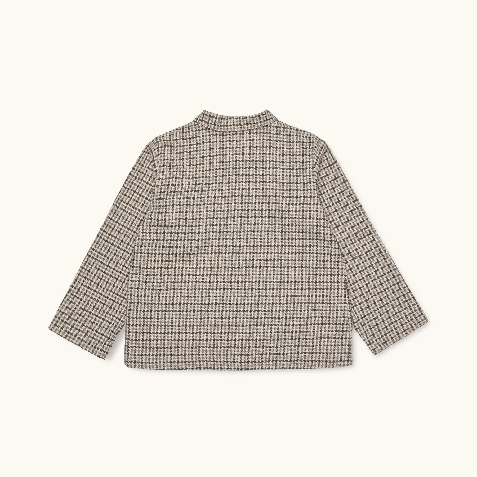 Lalaby Saxo kids shirt in tweedy check organic cotton
