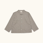 Lalaby Saxo kids shirt in tweedy check organic cotton