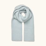 Lalaby Seal scarf for kids and adults in bluey light blue cashmere