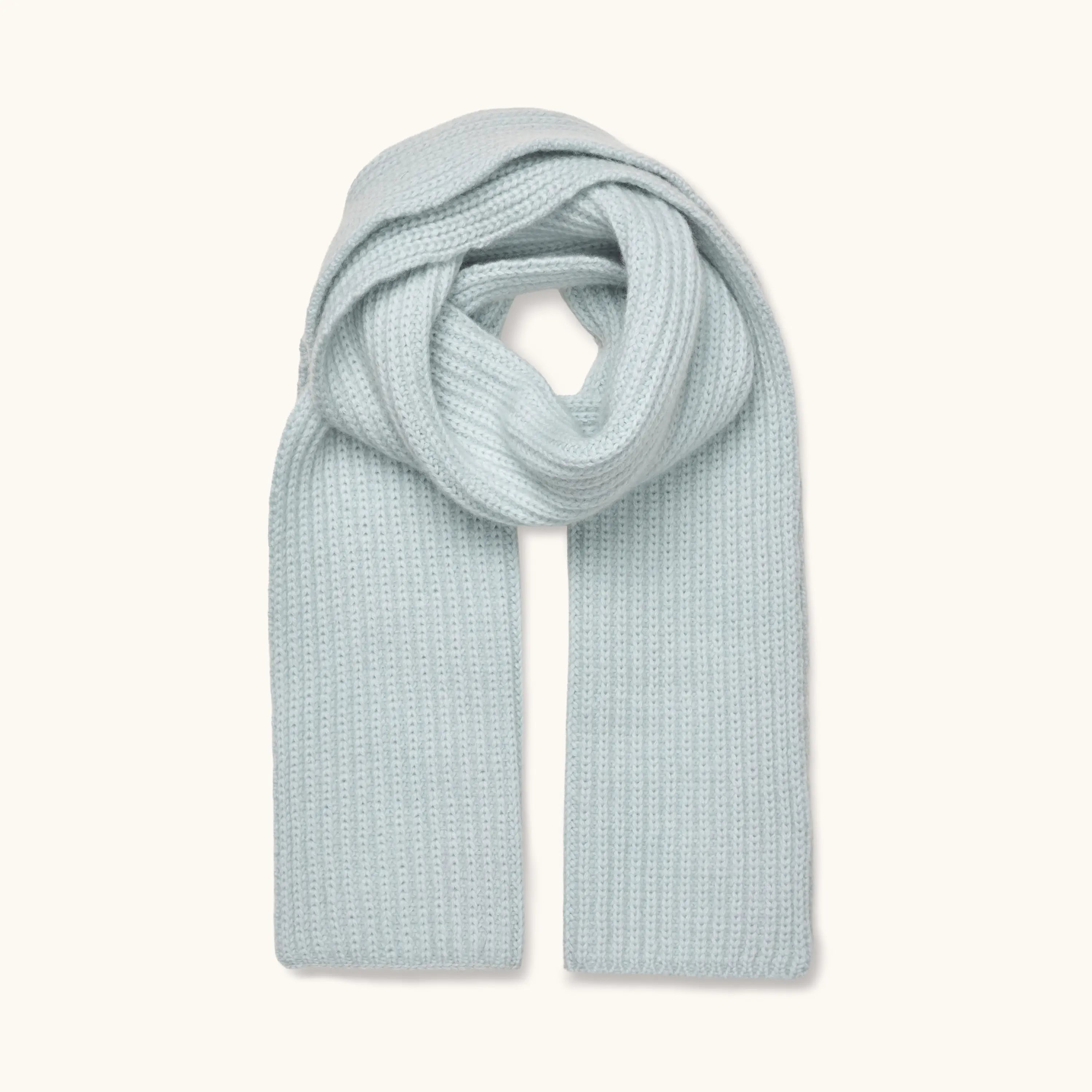 Lalaby Seal scarf for kids and adults in bluey light blue cashmere
