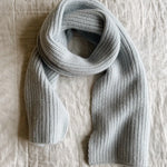 Lalaby Seal scarf for kids and adults in bluey light blue cashmere