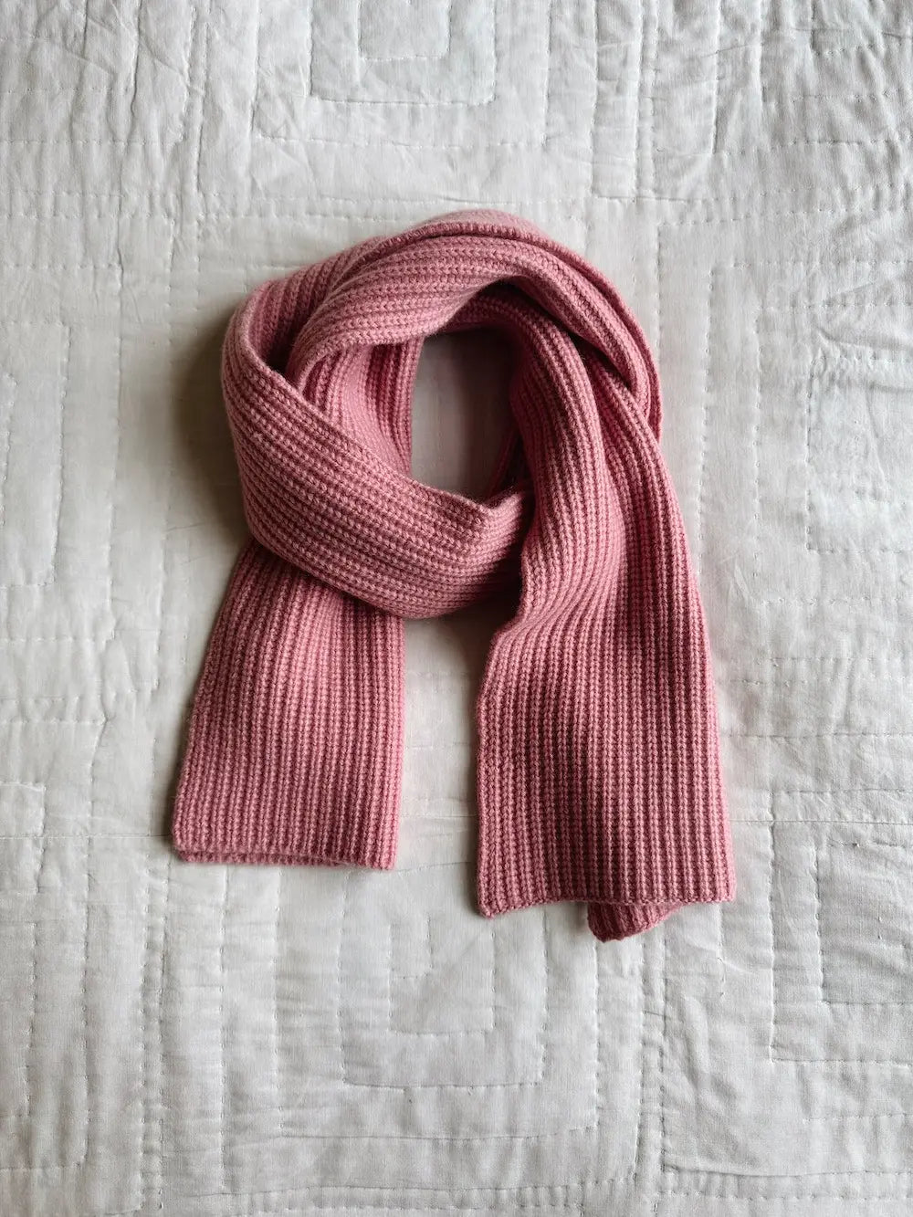 Lalaby Seal scarf for kids and adults in sorbet pink cashmere