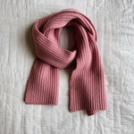 Lalaby Seal scarf for kids and adults in sorbet pink cashmere