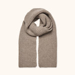 Lalaby Seal scarf for kids and adults in toast brown cashmere