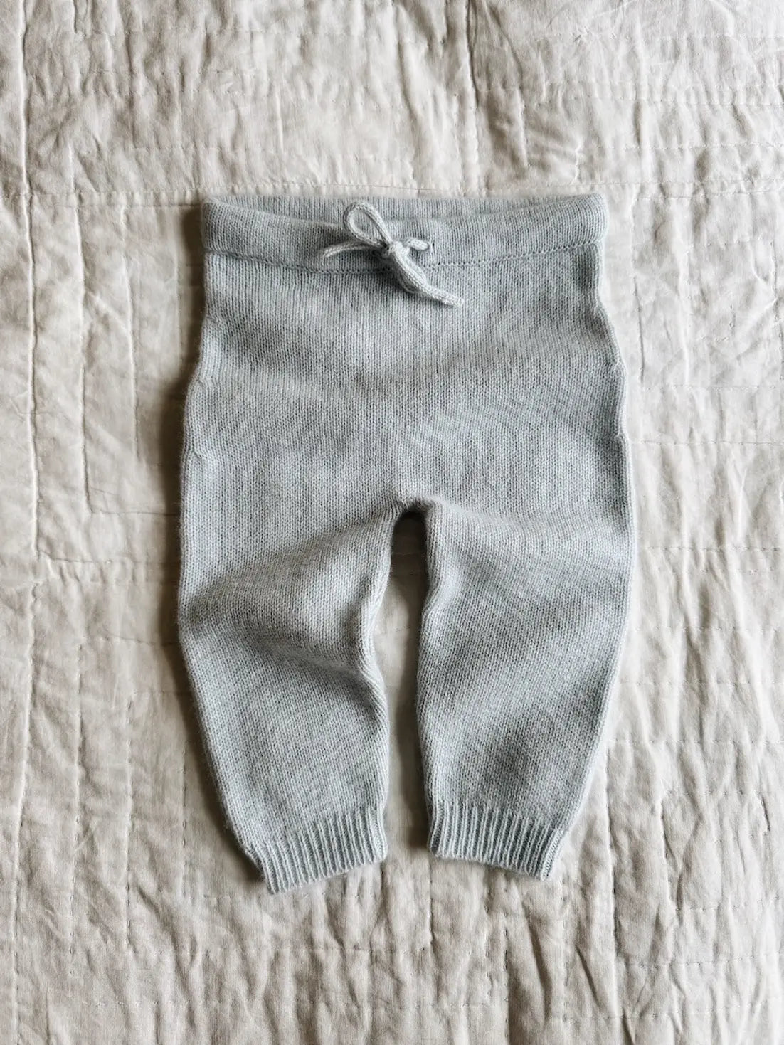 Lalaby Stormy pants for babies in bluey light blue cashmere